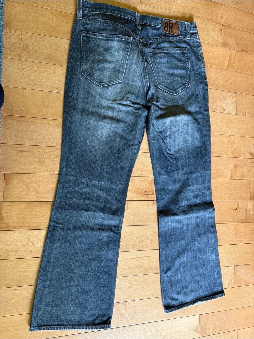 Banana Republic Men's Boot cut Straight Jeans in Faded Blue